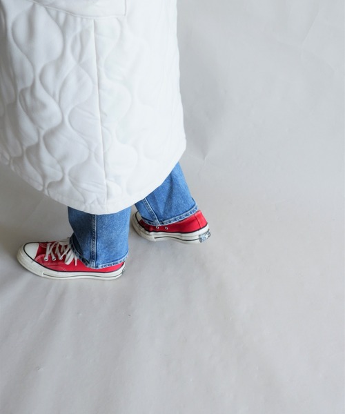 MANASTASH(マナスタッシュ)の「MANASTASH/マナスタッシュ W's PADDING DRESS ウィメンズ パディングドレス ワンピース(ジャンパースカート・レディース・ナチュラル/チャコールグレー・MEDIUM)」の8枚目の写真