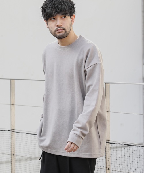 ATTACHMENT（アタッチメント）の「CASHMERE BREND CLOTH CREWNECK PULLOVER L/S（ニット/セーター・メンズ・ブラック/ベージュ/オフホワイト・1/2/3）」の3枚目の写真