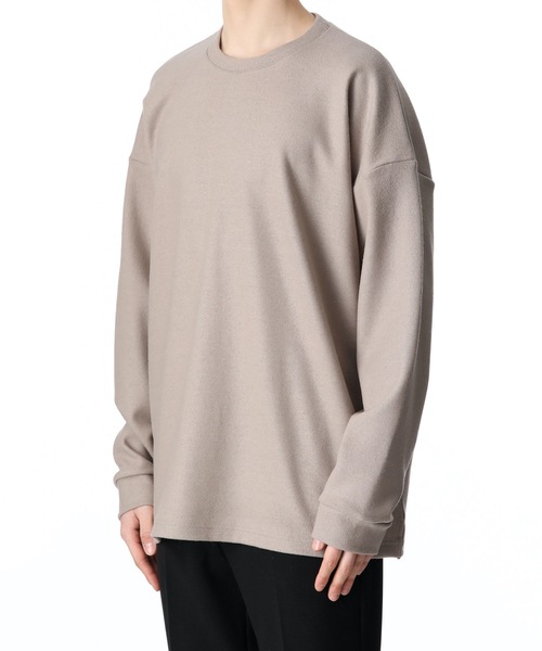 ATTACHMENT（アタッチメント）の「CASHMERE BREND CLOTH CREWNECK PULLOVER L/S（ニット/セーター・メンズ・ブラック/ベージュ/オフホワイト・1/2/3）」の6枚目の写真