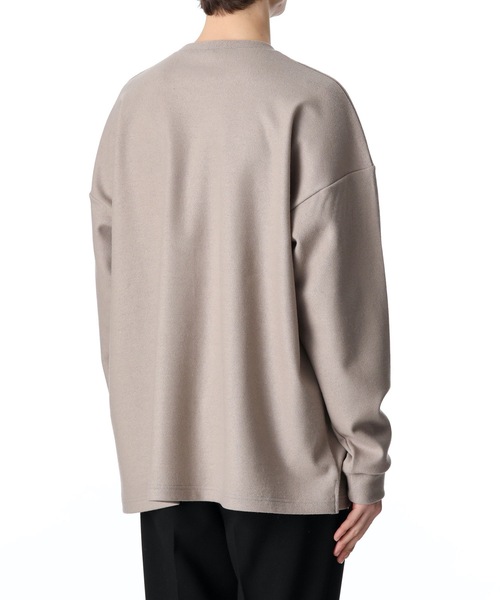 ATTACHMENT（アタッチメント）の「CASHMERE BREND CLOTH CREWNECK PULLOVER L/S（ニット/セーター・メンズ・ブラック/ベージュ/オフホワイト・1/2/3）」の7枚目の写真