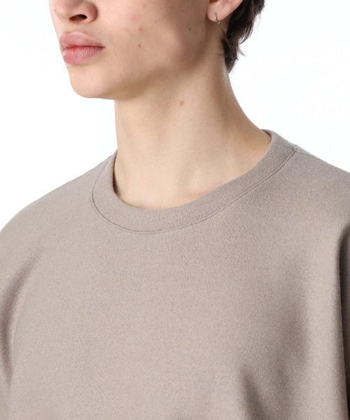 ATTACHMENT（アタッチメント）の「CASHMERE BREND CLOTH CREWNECK PULLOVER L/S（ニット/セーター・メンズ・ブラック/ベージュ/オフホワイト・1/2/3）」の4枚目の写真