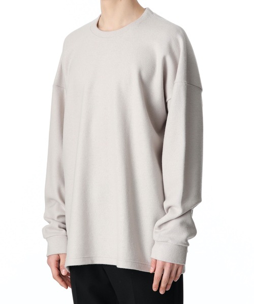 ATTACHMENT（アタッチメント）の「CASHMERE BREND CLOTH CREWNECK PULLOVER L/S（ニット/セーター・メンズ・ブラック/ベージュ/オフホワイト・1/2/3）」の8枚目の写真