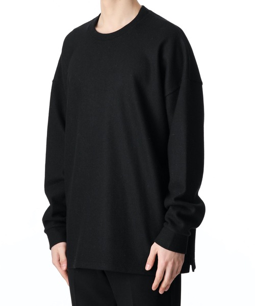 ATTACHMENT（アタッチメント）の「CASHMERE BREND CLOTH CREWNECK PULLOVER L/S（ニット/セーター・メンズ・ブラック/ベージュ/オフホワイト・1/2/3）」の9枚目の写真