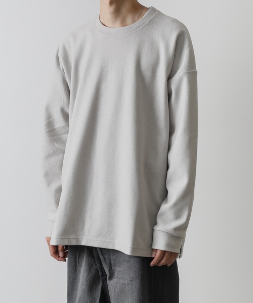 ATTACHMENT（アタッチメント）の「CASHMERE BREND CLOTH CREWNECK PULLOVER L/S（ニット/セーター・メンズ・ブラック/ベージュ/オフホワイト・1/2/3）」の11枚目の写真