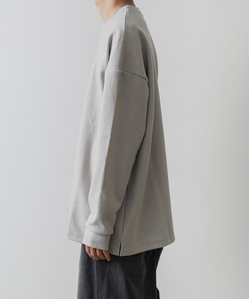 ATTACHMENT（アタッチメント）の「CASHMERE BREND CLOTH CREWNECK PULLOVER L/S（ニット/セーター・メンズ・ブラック/ベージュ/オフホワイト・1/2/3）」の12枚目の写真
