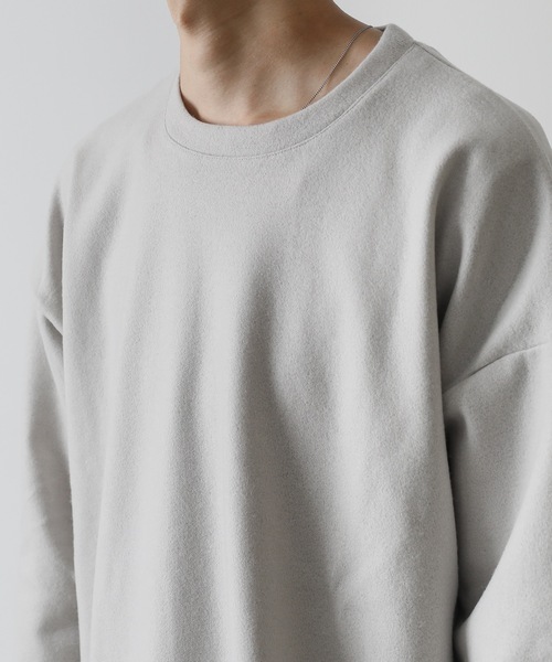 ATTACHMENT（アタッチメント）の「CASHMERE BREND CLOTH CREWNECK PULLOVER L/S（ニット/セーター・メンズ・ブラック/ベージュ/オフホワイト・1/2/3）」の14枚目の写真