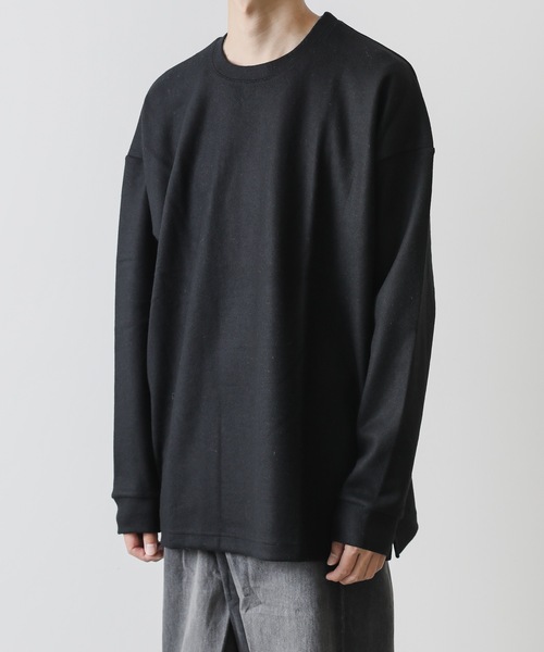 ATTACHMENT（アタッチメント）の「CASHMERE BREND CLOTH CREWNECK PULLOVER L/S（ニット/セーター・メンズ・ブラック/ベージュ/オフホワイト・1/2/3）」の21枚目の写真