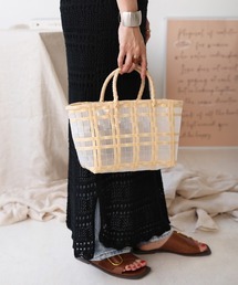 Bab | 【WEB限定】ナチュラルクリア編みミニバッグ(かごバッグ)