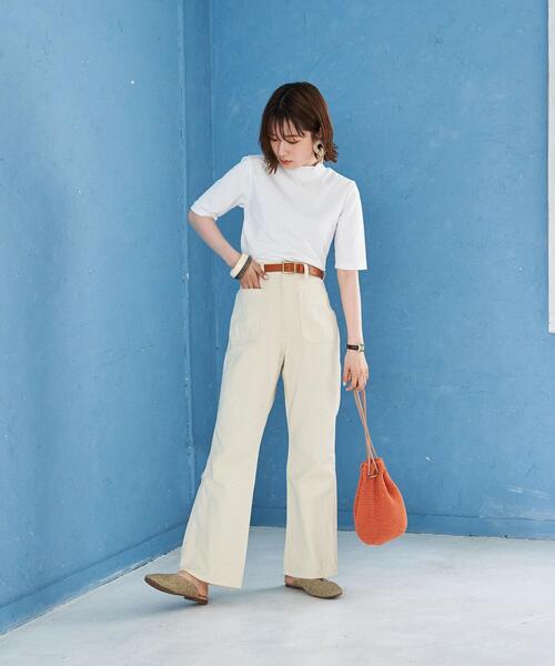 coen(コーエン)の「コットンハンドニット巾着(ショルダーバッグ・レディース・ホワイト/ターコイズブルー/オレンジ・FREE)」の14枚目の写真