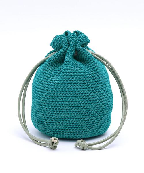 coen(コーエン)の「コットンハンドニット巾着(ショルダーバッグ・レディース・ホワイト/ターコイズブルー/オレンジ・FREE)」の21枚目の写真