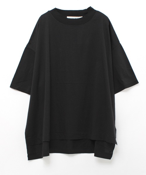 Audition（オーディション）の「M1729 ワイドシルエットBIG-Tシャツ（Tシャツ/カットソー・レディース・ホワイト/イエロー/ブラック・MEDIUM）」の3枚目の写真