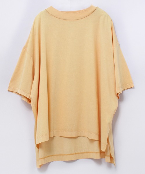 Audition（オーディション）の「M1729 ワイドシルエットBIG-Tシャツ（Tシャツ/カットソー・レディース・ホワイト/イエロー/ブラック・MEDIUM）」の8枚目の写真