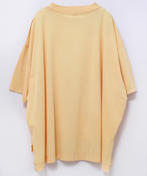 Audition（オーディション）の「M1729 ワイドシルエットBIG-Tシャツ（Tシャツ/カットソー・レディース・ホワイト/イエロー/ブラック・MEDIUM）」の9枚目の写真