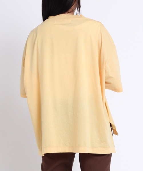 Audition（オーディション）の「M1729 ワイドシルエットBIG-Tシャツ（Tシャツ/カットソー・レディース・ホワイト/イエロー/ブラック・MEDIUM）」の5枚目の写真