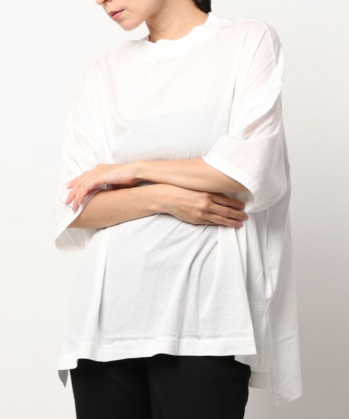 Audition（オーディション）の「M1729 ワイドシルエットBIG-Tシャツ（Tシャツ/カットソー・レディース・ホワイト/イエロー/ブラック・MEDIUM）」の18枚目の写真