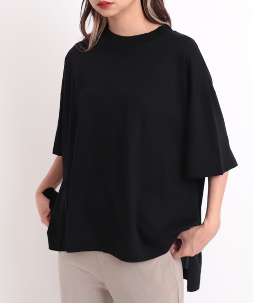 Audition（オーディション）の「M1729 ワイドシルエットBIG-Tシャツ（Tシャツ/カットソー・レディース・ホワイト/イエロー/ブラック・MEDIUM）」の12枚目の写真