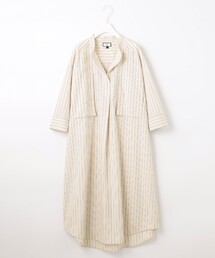 【WOMEN】スキッパーシャツワンピース