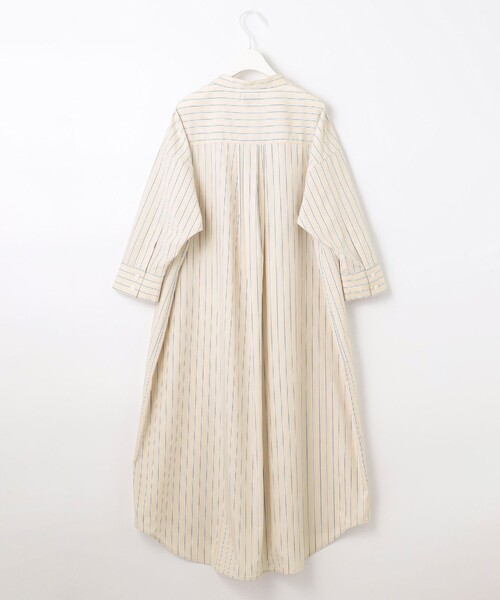 J.PRESS YORK STREET(ジェイプレスヨークストリート)の「【WOMEN】スキッパーシャツワンピース(シャツワンピース・レディース・ブルー系1/イエロー系1・F)」の3枚目の写真