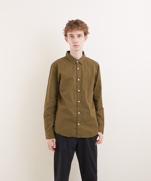 VIBGYOR(ヴィブジョー)の「【VIBGYOR BY AS】ナノファイン加工 レギュラーカラーシャツ(GW)(シャツ/ブラウス・メンズ・ホワイト/ブラック/ベージュ/ネイビー/カーキ/サックスブルー/ピンク/ワインレッド/ブラック系その他/ブルー系その他/ブラック系その他2/ブルー系その他2・LARGE/X-LARGE/MEDIUM)」の6枚目の写真