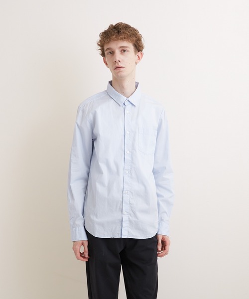 VIBGYOR(ヴィブジョー)の「【VIBGYOR BY AS】ナノファイン加工 レギュラーカラーシャツ(GW)(シャツ/ブラウス・メンズ・ホワイト/ブラック/ベージュ/ネイビー/カーキ/サックスブルー/ピンク/ワインレッド/ブラック系その他/ブルー系その他/ブラック系その他2/ブルー系その他2・LARGE/X-LARGE/MEDIUM)」の8枚目の写真