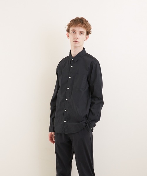 VIBGYOR(ヴィブジョー)の「【VIBGYOR BY AS】ナノファイン加工 レギュラーカラーシャツ(GW)(シャツ/ブラウス・メンズ・ホワイト/ブラック/ベージュ/ネイビー/カーキ/サックスブルー/ピンク/ワインレッド/ブラック系その他/ブルー系その他/ブラック系その他2/ブルー系その他2・LARGE/X-LARGE/MEDIUM)」の3枚目の写真
