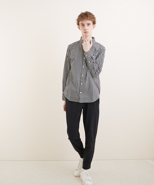 VIBGYOR(ヴィブジョー)の「【VIBGYOR BY AS】ナノファイン加工 レギュラーカラーシャツ(GW)(シャツ/ブラウス・メンズ・ホワイト/ブラック/ベージュ/ネイビー/カーキ/サックスブルー/ピンク/ワインレッド/ブラック系その他/ブルー系その他/ブラック系その他2/ブルー系その他2・LARGE/X-LARGE/MEDIUM)」の15枚目の写真