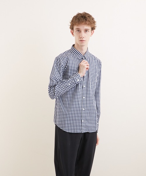 VIBGYOR(ヴィブジョー)の「【VIBGYOR BY AS】ナノファイン加工 レギュラーカラーシャツ(GW)(シャツ/ブラウス・メンズ・ホワイト/ブラック/ベージュ/ネイビー/カーキ/サックスブルー/ピンク/ワインレッド/ブラック系その他/ブルー系その他/ブラック系その他2/ブルー系その他2・LARGE/X-LARGE/MEDIUM)」の20枚目の写真