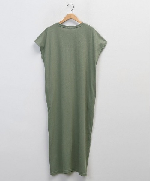 mayblue（メイブルー）の「MAYBLUE フロントプリントスリットワンピース（ワンピース・レディース・カーキ・FREE）」の14枚目の写真