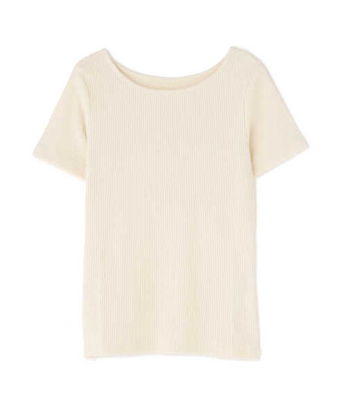 N.（N. Natural Beauty Basic）（エヌエヌナチュラルビューティーベーシック）の「三角テレコインナー（Tシャツ/カットソー・レディース・ホワイト/ブラック/ベージュ・MEDIUM）」の9枚目の写真