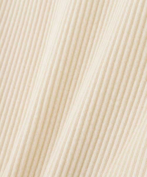 N.（N. Natural Beauty Basic）（エヌエヌナチュラルビューティーベーシック）の「三角テレコインナー（Tシャツ/カットソー・レディース・ホワイト/ブラック/ベージュ・MEDIUM）」の13枚目の写真