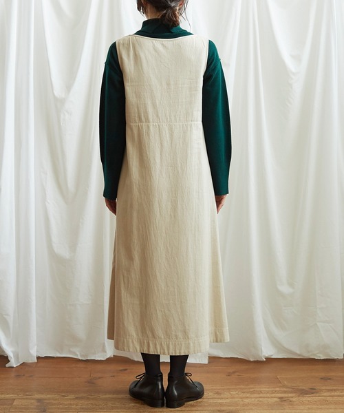 Lene(レネ)の「フラワーステッチ刺繍 セットアップワンピース(ワンピース・レディース・ベージュ/カーキ・FREE)」の18枚目の写真