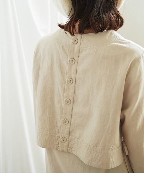 Lene(レネ)の「フラワーステッチ刺繍 セットアップワンピース(ワンピース・レディース・ベージュ/カーキ・FREE)」の14枚目の写真