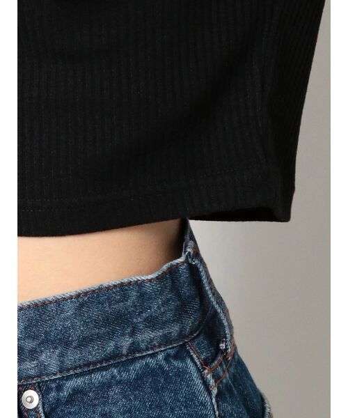 EVRIS（エヴリス）の「ヘンリークロップドTEE（Tシャツ/カットソー・レディース・ホワイト/ブラック/ブルー/パープル・FREE）」の18枚目の写真