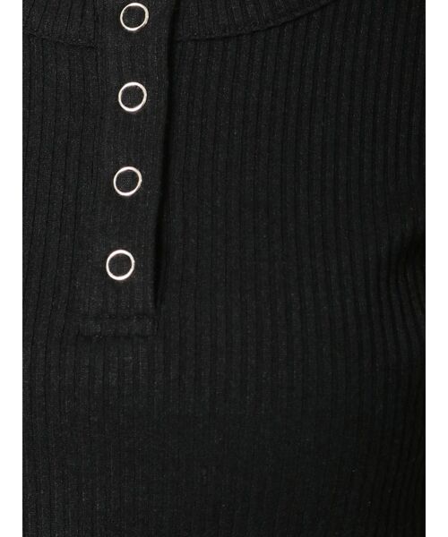 EVRIS（エヴリス）の「ヘンリークロップドTEE（Tシャツ/カットソー・レディース・ホワイト/ブラック/ブルー/パープル・FREE）」の16枚目の写真