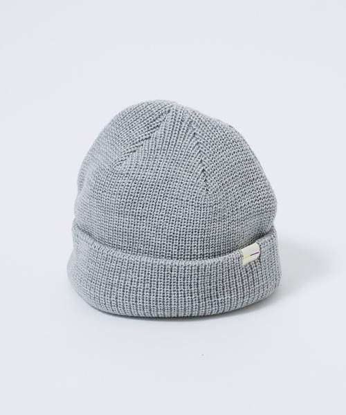 CIAOPANIC(チャオパニック)の「ワンポイントリブロールワッチキャップ/ニットキャップ/ビーニー(ニットキャップ/ビーニー・メンズ・ホワイト/ブラック/グレー/ブルー・FREE)」の11枚目の写真