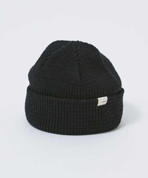 CIAOPANIC(チャオパニック)の「ワンポイントリブロールワッチキャップ/ニットキャップ/ビーニー(ニットキャップ/ビーニー・メンズ・ホワイト/ブラック/グレー/ブルー・FREE)」の14枚目の写真