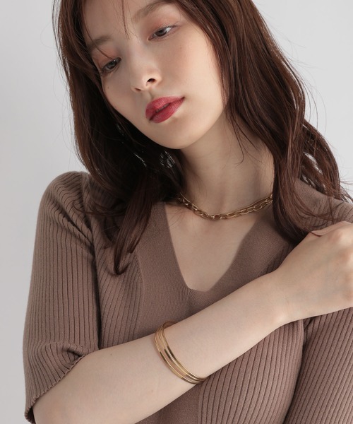 Andemiu（アンデミュウ）の「ラインバングル217180（バングル/リストバンド・レディース・イエロー・FREE）」の6枚目の写真