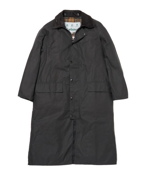 Barbour（バブアー）の「OVERSIZED WAX BURGHLEY（ステンカラーコート・メンズ・グレー/セージグリーン/ブラック・40/38/34/36）」の2枚目の写真