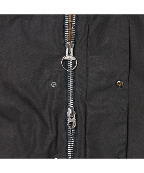 Barbour（バブアー）の「OVERSIZED WAX BURGHLEY（ステンカラーコート・メンズ・グレー/セージグリーン/ブラック・40/38/34/36）」の7枚目の写真