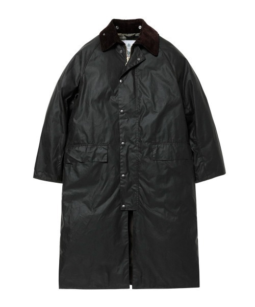 Barbour（バブアー）の「OVERSIZED WAX BURGHLEY（ステンカラーコート・メンズ・グレー/セージグリーン/ブラック・40/38/34/36）」の21枚目の写真