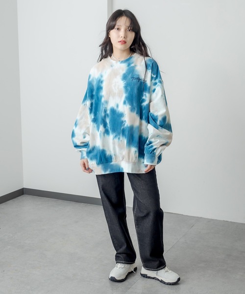 RASVOA(ラスボア)の「OneWashハイウエストストレート配色ステッチデニム(デニムパンツ・レディース・ブラック/ネイビー・S/M)」の7枚目の写真