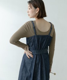 F by ROSSO　ランダムリブロングTシャツ∴