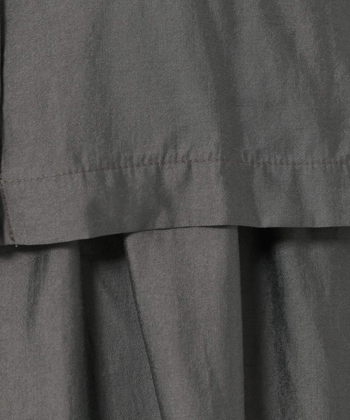 mysty woman（ミスティウーマン）の「レイヤードチュニックシャツ 229077（シャツ/ブラウス・レディース・オフホワイト/チャコール/イエロー系・FREE）」の18枚目の写真