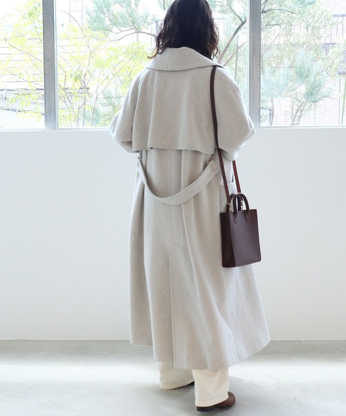 yuni（ユニ ）の「super100 Wool ロングトレンチコート（その他