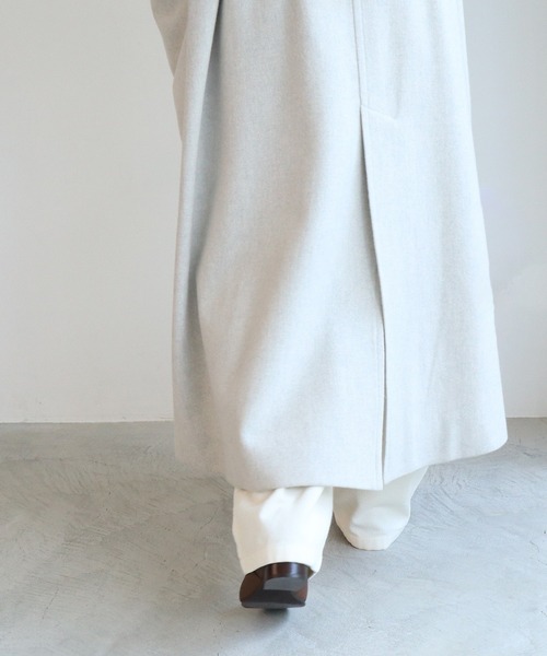 yuni（ユニ ）の「super100 Wool ロングトレンチコート（その他