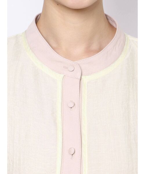 merry jenny(メリージェニー)の「シアースクエアカラーワンピース(ワンピース・レディース・アイボリー/ブラック/ラベンダー・FREE)」の9枚目の写真