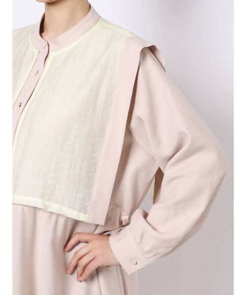 merry jenny(メリージェニー)の「シアースクエアカラーワンピース(ワンピース・レディース・アイボリー/ブラック/ラベンダー・FREE)」の5枚目の写真