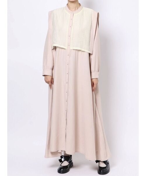 merry jenny(メリージェニー)の「シアースクエアカラーワンピース(ワンピース・レディース・アイボリー/ブラック/ラベンダー・FREE)」の20枚目の写真