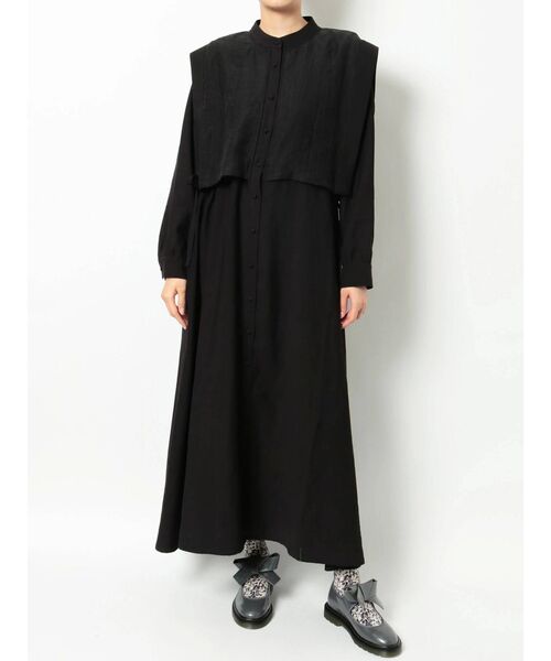 merry jenny(メリージェニー)の「シアースクエアカラーワンピース(ワンピース・レディース・アイボリー/ブラック/ラベンダー・FREE)」の14枚目の写真