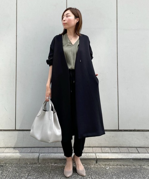 RIVE DROITE（リヴドロワ）の「【PIENNE(ピエンヌ)】レザートートL（トートバッグ・レディース・ブラック/ライトグレー/グレー系その他・L）」の4枚目の写真